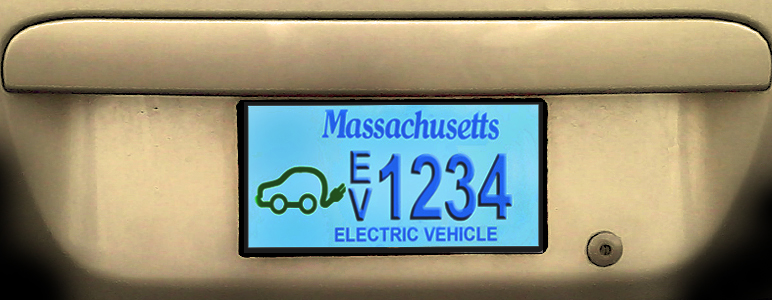 MOR-EV program license plate
