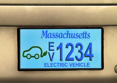 MOR-EV program license plate