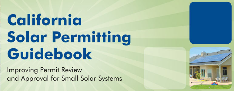 Cover illustration of solar permitting guidebook