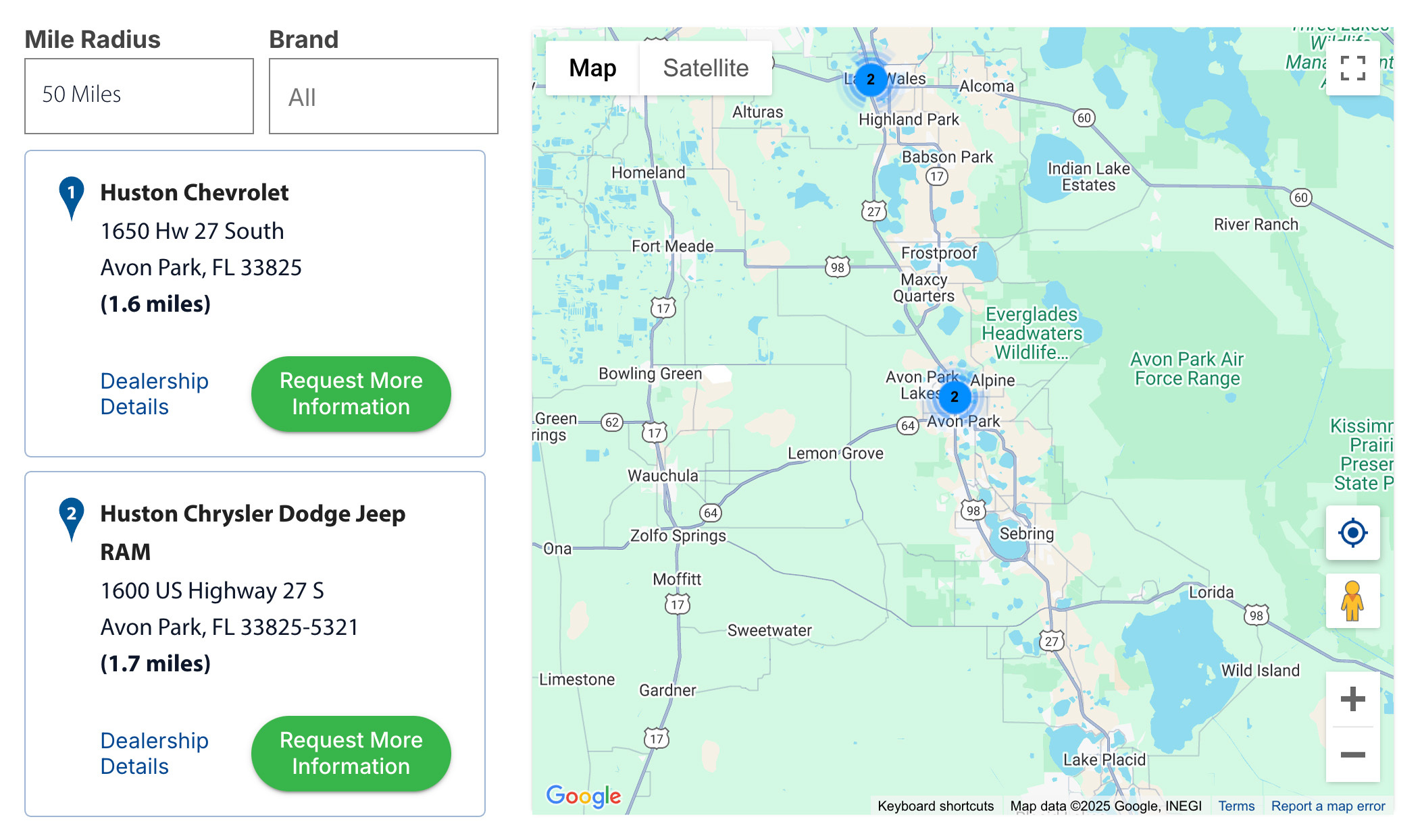 Certified Dealer Map