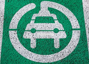 Electric Vehilce parking space ground sign